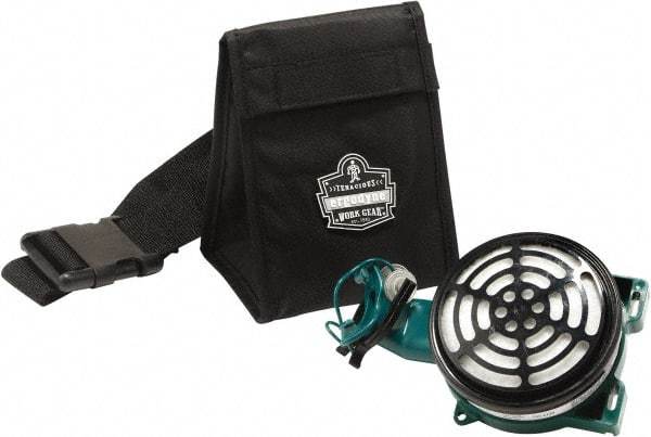 Ergodyne - 1 Pocket Black Nylon SCBA Mask Bag - 5" Wide x 5-1/2" Deep x 3-1/2" High - Americas Tooling