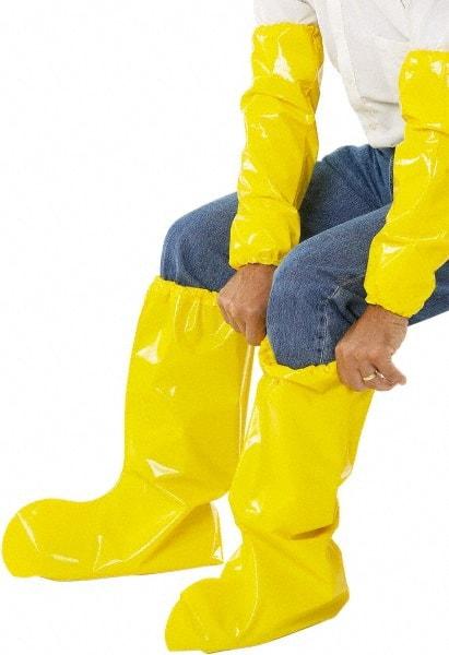 PolyConversions - Size L, Polyolefin, Non-Skid Boot Cover - Yellow, Chemical Resistant - Americas Tooling