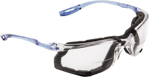 3M - +1.5, Clear Lenses, Anti-Fog, Framed Magnifying Safety Glasses - UV Protection, Clear Polycarbonate Frame, ANSI Z87.1-2010 - Americas Tooling