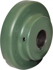 TB Wood's - 1-7/8" Max Bore Diam, 1/2" x 1/4" Keyway Width x Depth, 6-3/8" Hub, 9 Flexible Coupling Flange - 6-3/8" OD, 2-13/32" OAL, Cast Iron, Type S - Americas Tooling