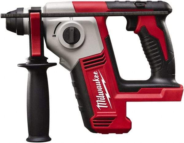 Milwaukee Tool - 18 Volt SDS Plus Chuck Cordless Rotary Hammer - 0 to 7,000 BPM, 0 to 1,300 RPM, Reversible - Americas Tooling