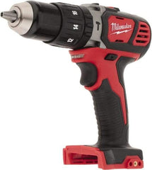 Milwaukee Tool - 18 Volt 1/2" Keyless Chuck Cordless Hammer Drill - 0 to 28,800 BPM, 0 to 1,800 RPM, Reversible - Americas Tooling