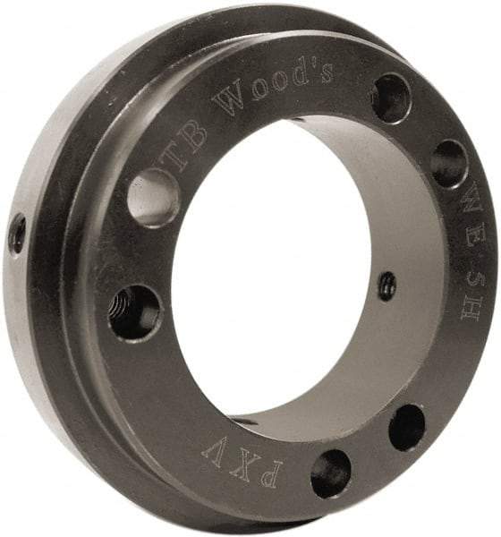 TB Wood's - 3.65" Hub, WE10 Flexible Bushed Coupling Hub - 3.65" OD, 1" OAL, Steel, Order 2 Hubs with Same OD & 1 Insert for Complete Coupling - Americas Tooling