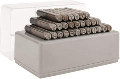 C.H. Hanson - 27 Piece, 1/4" Character Steel Stamp Set - Letters, Standard - Americas Tooling