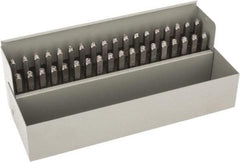 C.H. Hanson - 36 Piece, 1/8" Character Steel Stamp Set - Letters & Figures, Standard - Americas Tooling