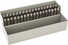 C.H. Hanson - 36 Piece, 1/4" Character Steel Stamp Set - Letters & Figures, Standard - Americas Tooling