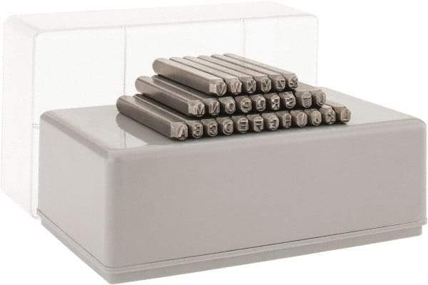 C.H. Hanson - 27 Piece, 3/32" Character Steel Stamp Set - Letters, Heavy Duty - Americas Tooling