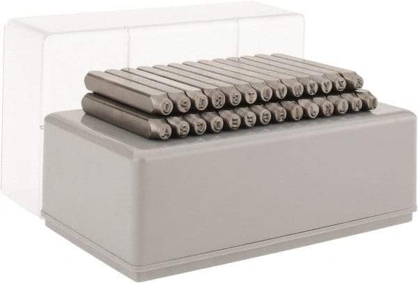 C.H. Hanson - 27 Piece, 1/8" Character Steel Stamp Set - Letters, Heavy Duty - Americas Tooling