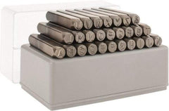 C.H. Hanson - 27 Piece, 1/4" Character Steel Stamp Set - Letters, Heavy Duty - Americas Tooling