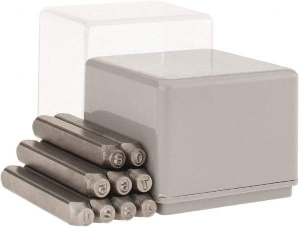 C.H. Hanson - 9 Piece, 1/16" Character Steel Stamp Set - Figures, Heavy Duty - Americas Tooling