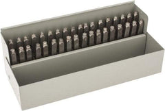 C.H. Hanson - 36 Piece, 3/32" Character Steel Stamp Set - Letters & Figures, Heavy Duty - Americas Tooling