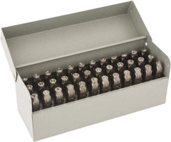 C.H. Hanson - 36 Piece, 1/4" Character Steel Stamp Set - Letters & Figures, Heavy Duty - Americas Tooling