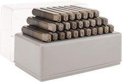 C.H. Hanson - 27 Piece, 3/16" Character Steel Stamp Set - Letters, Low Stress Round Face Full - Americas Tooling