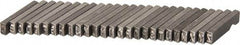 C.H. Hanson - 26 Piece, 1/8 Inch Character, Steel Type Set - 8 Character Capacity, A-Z Content - Americas Tooling