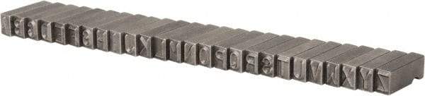 C.H. Hanson - 26 Piece, 1/4 Inch Character, Steel Type Set - 8 Character Capacity, A-Z Content - Americas Tooling