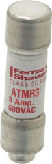 Ferraz Shawmut - 600 VAC/VDC, 3 Amp, Fast-Acting General Purpose Fuse - Clip Mount, 1-1/2" OAL, 100 at DC, 200 at AC kA Rating, 13/32" Diam - Americas Tooling