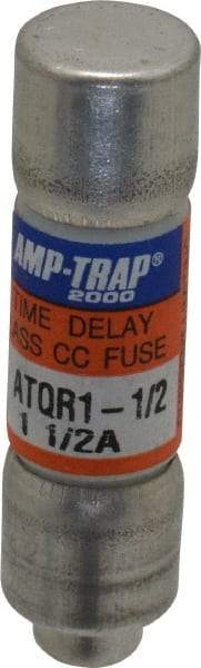 Ferraz Shawmut - 300 VDC, 600 VAC, 1.5 Amp, Time Delay General Purpose Fuse - Clip Mount, 1-1/2" OAL, 100 at DC, 200 at AC kA Rating, 13/32" Diam - Americas Tooling