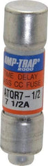 Ferraz Shawmut - 300 VDC, 600 VAC, 7.5 Amp, Time Delay General Purpose Fuse - Clip Mount, 1-1/2" OAL, 100 at DC, 200 at AC kA Rating, 13/32" Diam - Americas Tooling