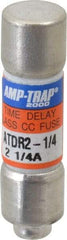 Ferraz Shawmut - 300 VDC, 600 VAC, 2.25 Amp, Time Delay General Purpose Fuse - Clip Mount, 1-1/2" OAL, 100 at DC, 200 at AC kA Rating, 13/32" Diam - Americas Tooling