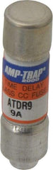 Ferraz Shawmut - 300 VDC, 600 VAC, 9 Amp, Time Delay General Purpose Fuse - Clip Mount, 1-1/2" OAL, 100 at DC, 200 at AC kA Rating, 13/32" Diam - Americas Tooling