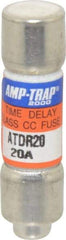 Ferraz Shawmut - 300 VDC, 600 VAC, 20 Amp, Time Delay General Purpose Fuse - Clip Mount, 1-1/2" OAL, 100 at DC, 200 at AC kA Rating, 13/32" Diam - Americas Tooling