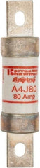 Ferraz Shawmut - 300 VDC, 600 VAC, 80 Amp, Fast-Acting General Purpose Fuse - Clip Mount, 4-5/8" OAL, 100 at DC, 200 at AC kA Rating, 1-1/8" Diam - Americas Tooling