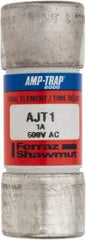 Ferraz Shawmut - 500 VDC, 600 VAC, 1 Amp, Time Delay General Purpose Fuse - Clip Mount, 2-1/4" OAL, 100 at DC, 200 at AC, 300 (Self-Certified) kA Rating, 13/16" Diam - Americas Tooling