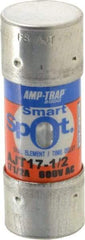 Ferraz Shawmut - 500 VDC, 600 VAC, 17.5 Amp, Time Delay General Purpose Fuse - Clip Mount, 2-1/4" OAL, 100 at DC, 200 at AC, 300 (Self-Certified) kA Rating, 13/16" Diam - Americas Tooling