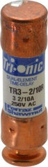 Ferraz Shawmut - 160 VDC, 250 VAC, 3.2 Amp, Time Delay General Purpose Fuse - Clip Mount, 50.8mm OAL, 20 at DC, 200 at AC kA Rating, 9/16" Diam - Americas Tooling