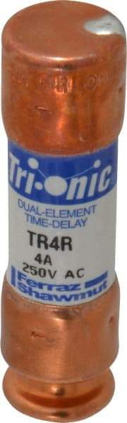 Ferraz Shawmut - 160 VDC, 250 VAC, 4 Amp, Time Delay General Purpose Fuse - Clip Mount, 50.8mm OAL, 20 at DC, 200 at AC kA Rating, 9/16" Diam - Americas Tooling