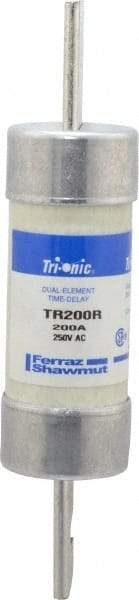 Ferraz Shawmut - 250 VAC/VDC, 200 Amp, Time Delay General Purpose Fuse - Clip Mount, 7-1/8" OAL, 20 at DC, 200 at AC kA Rating, 1-9/16" Diam - Americas Tooling