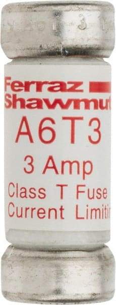 Ferraz Shawmut - 300 VDC, 600 VAC, 3 Amp, Fast-Acting General Purpose Fuse - Clip Mount, 1-1/2" OAL, 100 at DC, 200 at AC kA Rating, 9/16" Diam - Americas Tooling