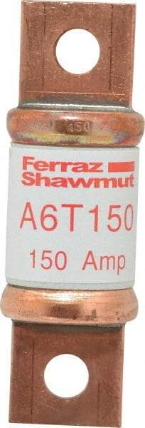 Ferraz Shawmut - 300 VDC, 600 VAC, 150 Amp, Fast-Acting General Purpose Fuse - Bolt-on Mount, 3-1/4" OAL, 100 at DC, 200 at AC kA Rating, 1-1/16" Diam - Americas Tooling