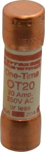 Ferraz Shawmut - 250 VAC/VDC, 20 Amp, Fast-Acting General Purpose Fuse - Clip Mount, 50.8mm OAL, 20 at DC, 50 at AC kA Rating, 9/16" Diam - Americas Tooling