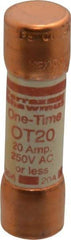 Ferraz Shawmut - 250 VAC/VDC, 20 Amp, Fast-Acting General Purpose Fuse - Clip Mount, 50.8mm OAL, 20 at DC, 50 at AC kA Rating, 9/16" Diam - Americas Tooling