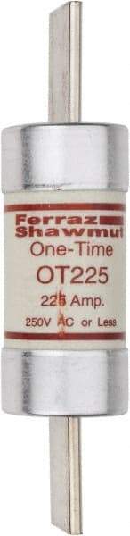 Ferraz Shawmut - 250 VAC/VDC, 225 Amp, Fast-Acting General Purpose Fuse - Clip Mount, 8-5/8" OAL, 20 at DC, 50 at AC kA Rating, 2-1/16" Diam - Americas Tooling