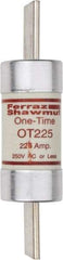 Ferraz Shawmut - 250 VAC/VDC, 225 Amp, Fast-Acting General Purpose Fuse - Clip Mount, 8-5/8" OAL, 20 at DC, 50 at AC kA Rating, 2-1/16" Diam - Americas Tooling