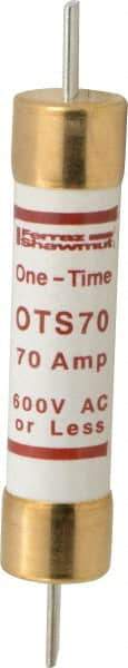 Ferraz Shawmut - 300 VDC, 600 VAC, 70 Amp, Fast-Acting General Purpose Fuse - Clip Mount, 7-7/8" OAL, 20 at DC, 50 at AC kA Rating, 1-5/16" Diam - Americas Tooling