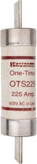 Ferraz Shawmut - 300 VDC, 600 VAC, 225 Amp, Fast-Acting General Purpose Fuse - Clip Mount, 11-5/8" OAL, 20 at DC, 50 at AC kA Rating, 2-9/16" Diam - Americas Tooling