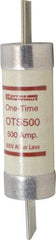 Ferraz Shawmut - 300 VDC, 600 VAC, 500 Amp, Fast-Acting General Purpose Fuse - Clip Mount, 13-3/8" OAL, 20 at DC, 50 at AC kA Rating, 3-1/8" Diam - Americas Tooling