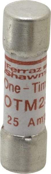 Ferraz Shawmut - 250 VAC, 25 Amp, Fast-Acting General Purpose Fuse - Clip Mount, 1-1/2" OAL, 10 at AC kA Rating, 13/32" Diam - Americas Tooling