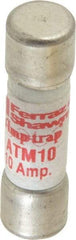 Ferraz Shawmut - 600 VAC/VDC, 10 Amp, Fast-Acting General Purpose Fuse - Clip Mount, 1-1/2" OAL, 100 at AC/DC kA Rating, 13/32" Diam - Americas Tooling