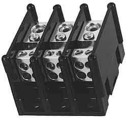 Ferraz Shawmut - 1 Pole, 155 Amp, 3/8-16 x 1-1/8 Primary, 3/8-16 x 1-15/16 Secondary, Polycarbonate Power Distribution Block - 1000 VAC/VDC, 1 Primary Connection, 3.57 Inch Long x 5 Inch Deep x 3-1/4 Inch High - Americas Tooling