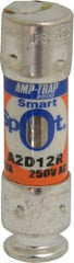 Ferraz Shawmut - 250 VAC/VDC, 12 Amp, Time Delay General Purpose Fuse - Clip Mount, 51mm OAL, 100 at DC, 200 at AC kA Rating, 9/16" Diam - Americas Tooling