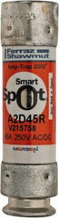 Ferraz Shawmut - 250 VAC/VDC, 45 Amp, Time Delay General Purpose Fuse - Clip Mount, 76mm OAL, 100 at DC, 200 at AC kA Rating, 13/16" Diam - Americas Tooling