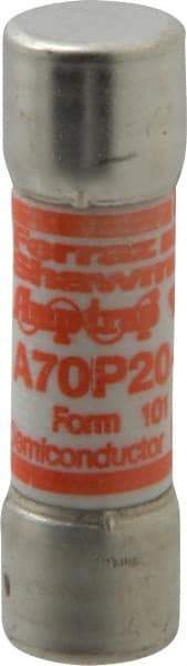 Ferraz Shawmut - 650 VDC, 700 VAC, 20 Amp, Fast-Acting Semiconductor/High Speed Fuse - Clip Mount, 50.8mm OAL, 100 at AC/DC kA Rating, 9/16" Diam - Americas Tooling