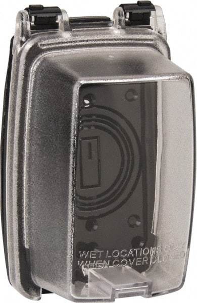 Intermatic - Electrical Outlet Box Polycarbonate Weatherproof Receptacle Cover - Includes (3) Patented Inserts For GFCI/Duplex/Toggle/Round Receptacles, Base Cover Assembly, Gasket, Mounting Screws - Americas Tooling