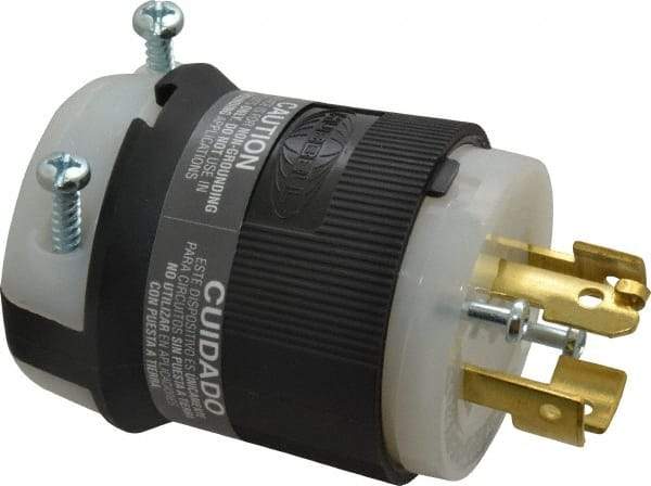 Hubbell Wiring Device-Kellems - 120/208 VAC, 20 Amp, NonNEMA Configuration, Industrial Grade, Ungrounded Plug - 3 Phase, 4 Poles, IP20, 0.35 to 1.15 Inch Cord Diameter - Americas Tooling