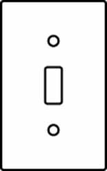 Hubbell Wiring Device-Kellems - 1 Gang, 4-1/2 Inch Long x 2.78 Inch Wide, Standard Switch Plate - Toggle Switch, Brass, Brass - Americas Tooling