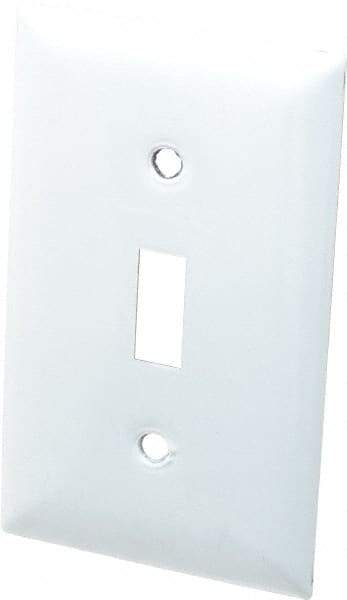 Hubbell Wiring Device-Kellems - 1 Gang, 4-1/2 Inch Long x 2.78 Inch Wide, Standard Switch Plate - Toggle Switch, Metallic, Stainless Steel - Americas Tooling